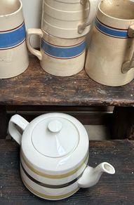 Carrigaline Pottery striped Teapot Coleen Range