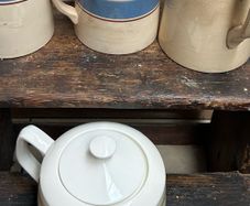 Carrigaline Pottery striped Teapot Coleen Range