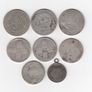 G.B. Poor Grade, 3 x 50% silver Half Crowns, 2/6, 4 x 92.5% Silver florin Coins & 1 x 92.5% shilling( no.G23) Image 2