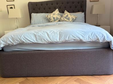 Tempur Holcot Ottoman King Size Bed (Shetland Slate)
