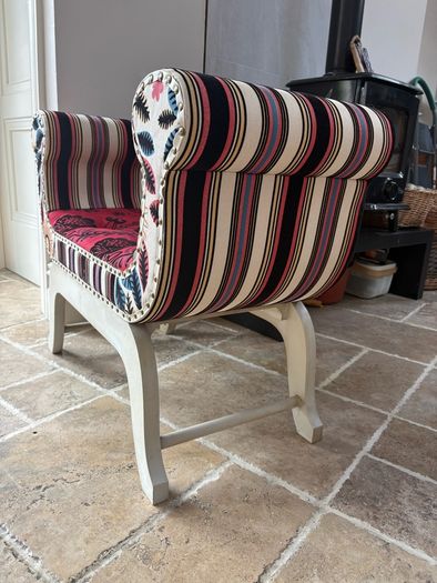 Colourful bench / chaise lounge