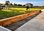 Retaining Wall from Garden Sleepers