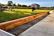 Retaining Wall from Garden Sleepers
