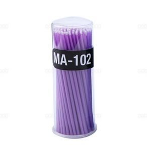 Disposable Micro Brushes Eyelash Micro Applicator Microblading Mascara Wands - M - Light Purple