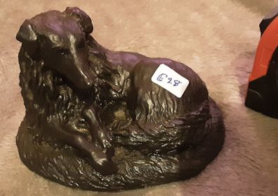 bronzed style collie dog