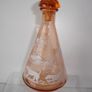 Vintage Pink Glass Barware Decanter/6 shot Glasses circa 1950s Image 5