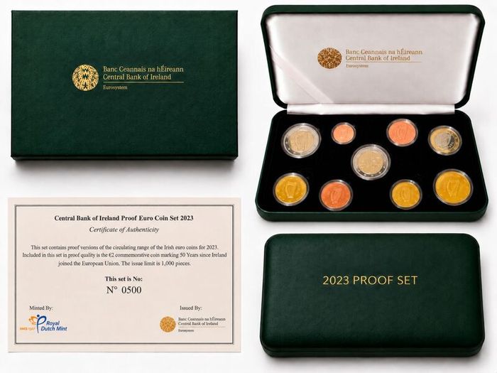 2023 Ireland Euro Coin Set. 5.88 Euro. 9 Coins. Proof