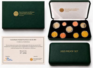 2023 Ireland Euro Coin Set. 5.88 Euro. 9 Coins. Proof
