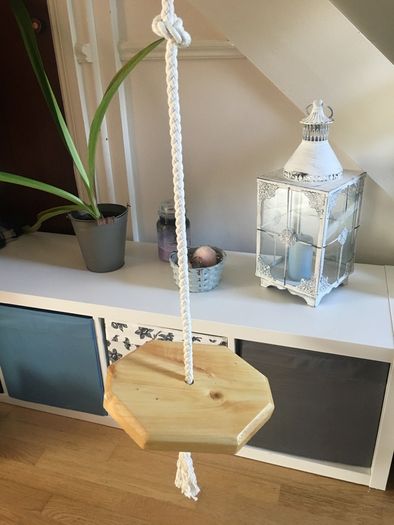 Kids swing, wooden indoor swing, handmade tree swing, children gift idea