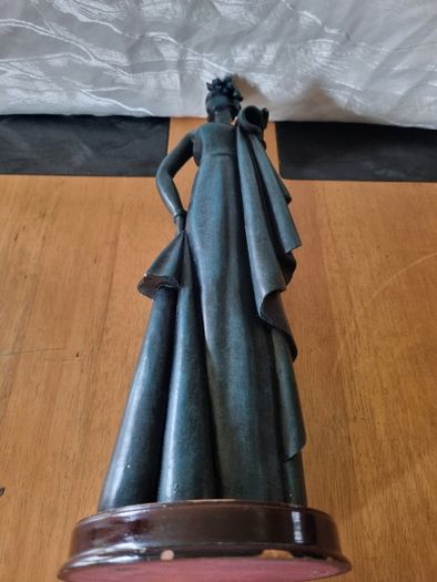 Art deco style large statue of a woman