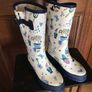 Decorative White Wellingtons - Size 37 Image 2