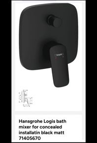 NEW Hansgrohe Logis 71405670 Matt Black Concealed Bath/Shower Mixer