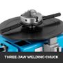 BRAND NEW 5/10KG Mini Semi-Automatic Rotary Welding Positioner Turntable Tilte Table 0-90 W/ 3 Jaw Lathe Chuck for Annular Welding Image 7