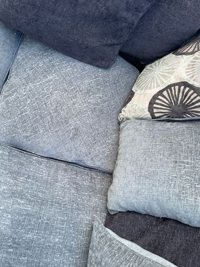 Dfs grey corner  sofa