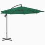 Cantilever Umbrella with Steel Pole 300 cm Green Image 3