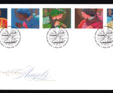 1998 Great Britain Christmas Angels Commemorative Stamps Royal Mail Addressed First Day Cover (FDC)
