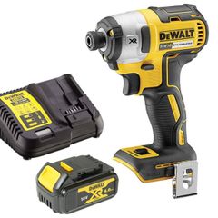 DeWalt DCF887 18V XR Brushless Impact Driver, 4Ah Battery & Charger