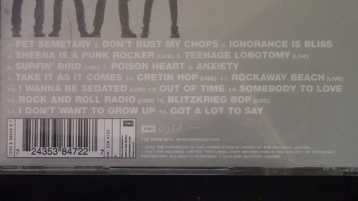 Ramones - Best of the Chrysalis Years CD