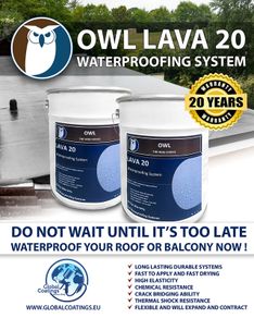 Waterproofing Liquid Rubber for Roofs, Balcony, Terraces etc.