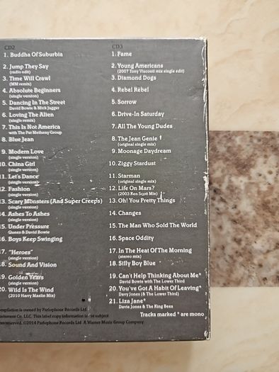 Bowie 3CD Boxset  - Nothing Has Changed: The Very Best Of