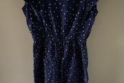 Navy with white dots playsuit / jumpsuit