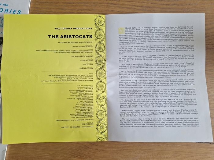 Walt Disneys The Aristocats Press Campaign Book