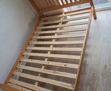 Wooden bed frame