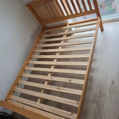 Wooden bed frame