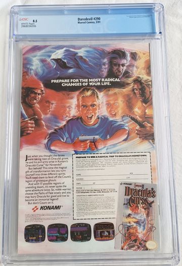 Daredevil Bullseye Issue 290 CBCS / CGC 8.5 Certified Graded Comic Framed  DC Marvel