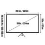 60 70 80 90 100 110 Inch Tripod Projector Screen With Stand 16:9 4K HD Portable Home Cinema for Indoor & Outdoor Projection Image 7
