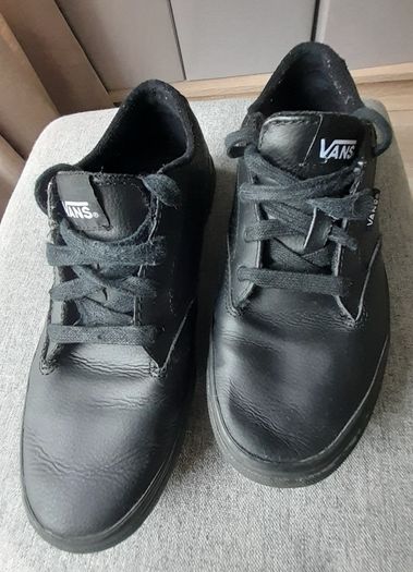 Vans black shoes womens size 4
