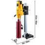 Vertical Diamond Core Drill Stand 205MM-3980W Heavy Duty Engineering Bench Wet/Dry Concrete Drilling Machine 3980W Image 2