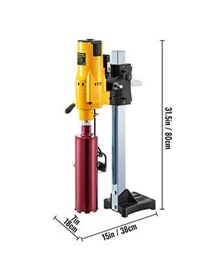 Vertical Diamond Core Drill Stand 205MM-3980W Heavy Duty Engineering Bench Wet/Dry Concrete Drilling Machine 3980W