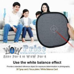 45212 18% Foldable Gray Card Reflector White Balance Double Focusing Q7O6 Face S6P3