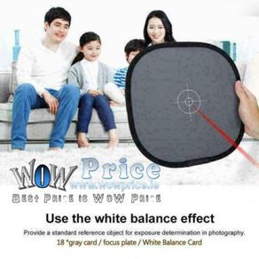 45212 18% Foldable Gray Card Reflector White Balance Double Focusing Q7O6 Face S6P3