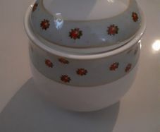 New Aynsley Pretty White and Blue Sugar bowl