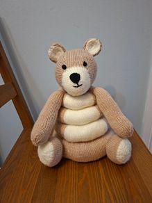 Hand Knitted Stacking Toy (see 2nd photo)