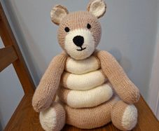 Hand Knitted Stacking Toy (see 2nd photo)