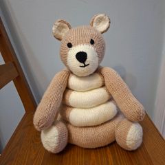 Hand Knitted Stacking Toy (see 2nd photo)