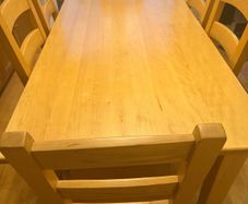 Dining table and chairs