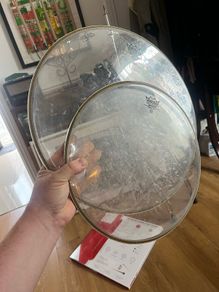Spare drum heads