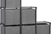 6-Cube Storage System with 6 Fabric Boxes - Free Delivery Nationwide