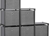 main image for ad 6-Cube Storage System with 6 Fabric Boxes - Free Delivery Nationwide