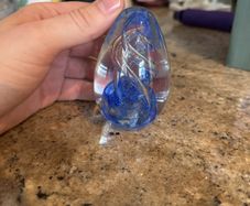 Glass paper weight