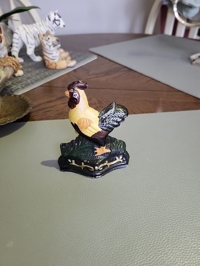 Cast iron cockerel