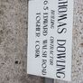 advertising builders sign cork ,hard plastic on plaster board, buyer collects or pays postage thank you Image 3