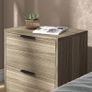 Set of Two Wood Effect Bedside Tables Image 4