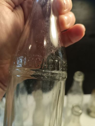 11 X Vintage Irish Clear Glass Bottles