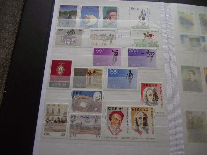 A New Stock Book With Collection Of Mint Irish Stamps N3