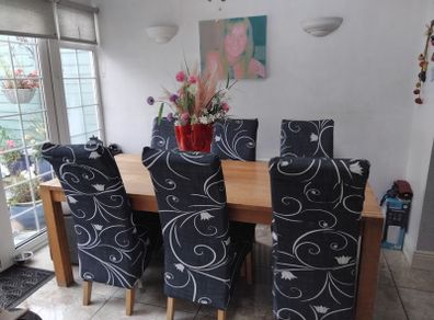 Solid wood table and chairs